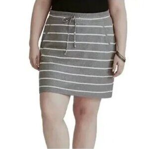 Torrid || French Terry Striped Skirt ||  0x